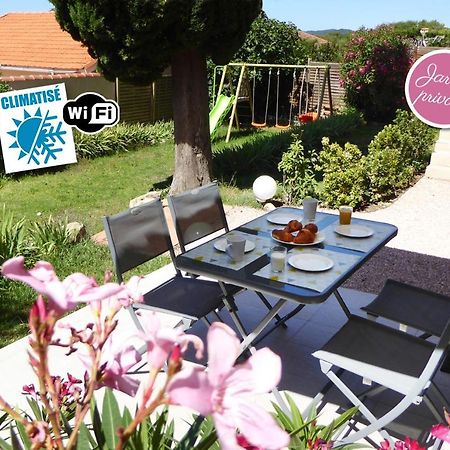 סן-מנדרייה-סור-מר Bas De Villa Jardin Plein Sud Proche Mer Clim-Wifi מראה חיצוני תמונה